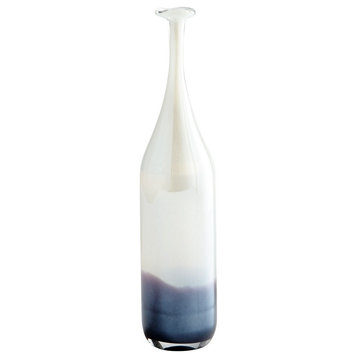 17 Inch Small Nobel Vase-Purple/Clear Finish - Decor - Vases - 182-BEL-1907389