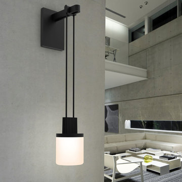 Suspenders™ Mini Single Sconce in Hallway