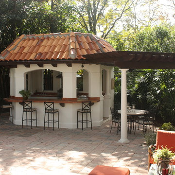 Outdoor cooking pavilion