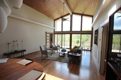 Trendy home design photo in Boston
