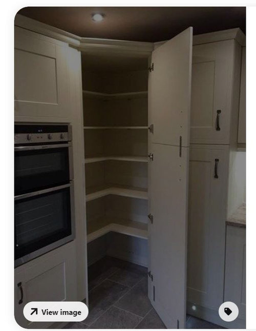 Corner Reach In Pantry (Dimensions?/Size?)