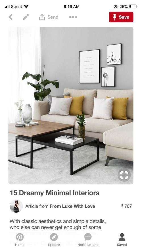 modern / minimalist rental