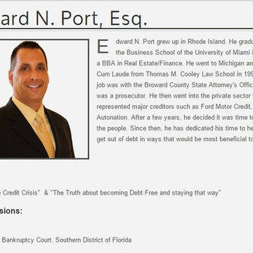 Bankruptcy Attorney In West Palm Beach - The Port Law Firm, PA (561) 721-1212