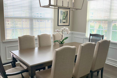 Transitional dining room photo in Charlotte