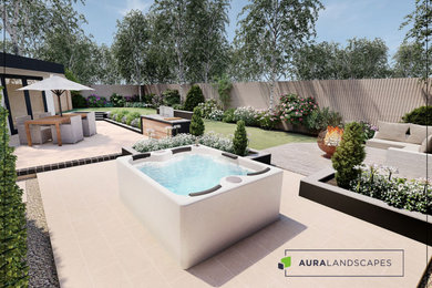 Hot Tub Garden Design - 3D CAD visuals