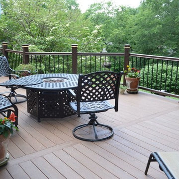 Timbertech Brown Oak with Timbertech Lighting