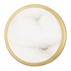 Meander Bathroom Wall Sconce, 1-Light, Aged Brass, 5.5"H