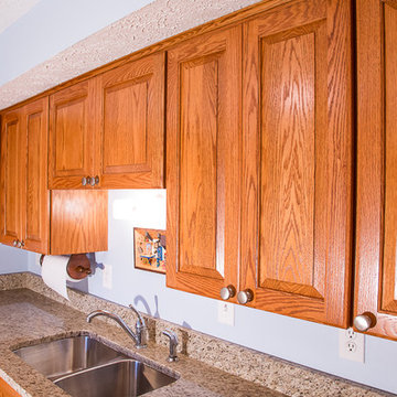 Rustic Oak Kitchen in Pasadena, MD