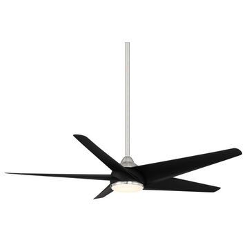 Viper Indoor/Outdoor 5-Blade Smart Ceiling Fan 60" Brushed Nickel Black With Kit