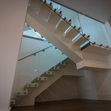 Project #80 | Mono-Beam Staircase with Glass Panels