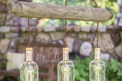 Three-Bottle Fence Post Pendant Lamp