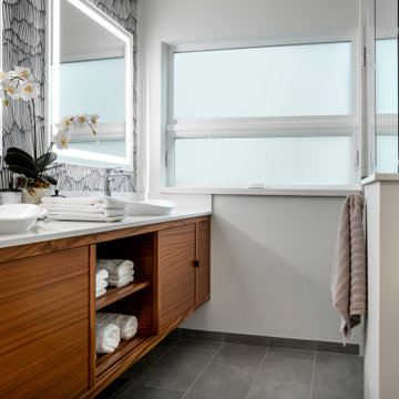 Modern Bathroom Remodel Brings Light & Life to Boring Bathroom