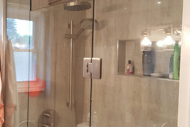 Scarborough - Master Bathroom Reno_ Full Gut & Bathtub to Shower Rebuild