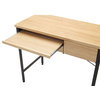 Ashwood Compact Desk, Ashwood and Graphite