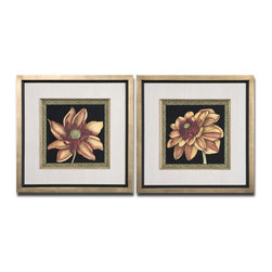 www.essentialsinside.com: patterned flowers, wall art - Artwork