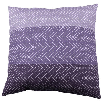 Color Block Hatch Double Sided Pillow, Lilac