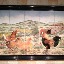 painted tile murals