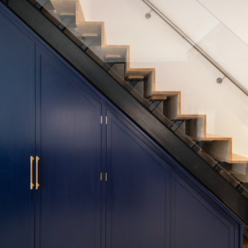 Bespoke Oak Staircase with Glass Balustrade