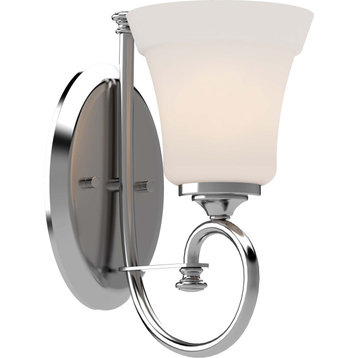 Volume Lighting 3191 Alesia 1 Light 11" Tall Bathroom Sconce - Chrome