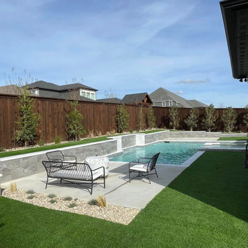 Complete backyard transition