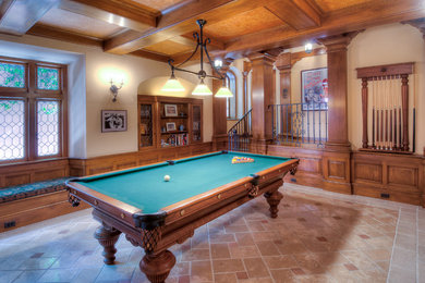 Elegant family room photo in San Francisco