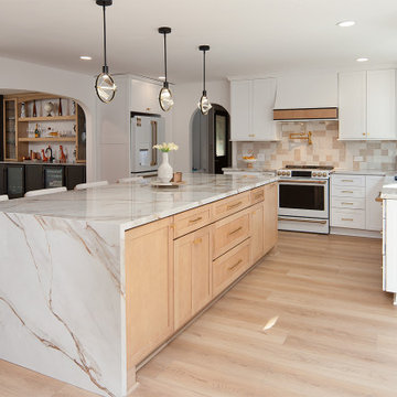 Transitional Kitchen & Bar Design Charlotte, NC