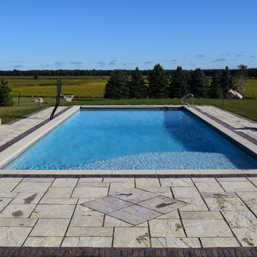 Custom Concrete Inground Pool with Laminar Jets - Independence, Iowa