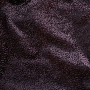 Duchess Beautiful Burn Out Velvet Upholstery Fabric, Eggplant
