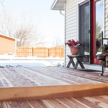 Redwood Ground Deck