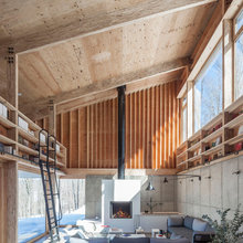 Wood fireplace