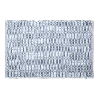 Contemporary Home Living 5-Piece Assorted Stonewash Blue and White Dish  Cloth, 12 (Pack of 2)
