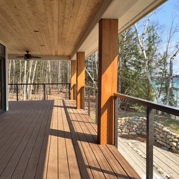 Traverse City, MI: Bronze Aluminum Railing Near Water