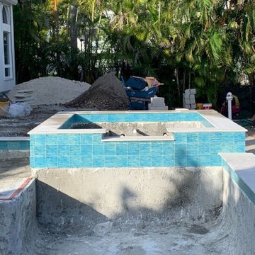 Miami Vice Patio - Spa built