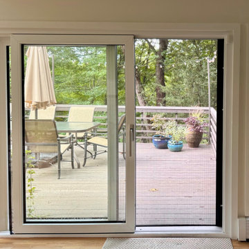 New patio door system providing seamless access to outdoor deck
