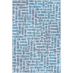 nuLOOM - nuLOOM Mitzi Abstract Lines Machine Washable Area Rug, Blue 5' x 8' - At nuLOOM, we believe that floor coverings and art should not be mutually exclusive. Founded with a desire to break the rules of what is expected from an area rug, nuLOOM was created to fill the void between brilliant design and affordability.