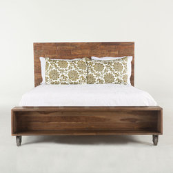 Brooklyn Industrial Loft Queen Platform Bed - Platform Beds