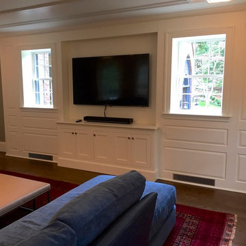paneled wall and cabinetry