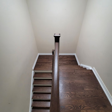 Hardwood Floor Refinishing + Staircase Refinishing (Sonny St, Vaughan)