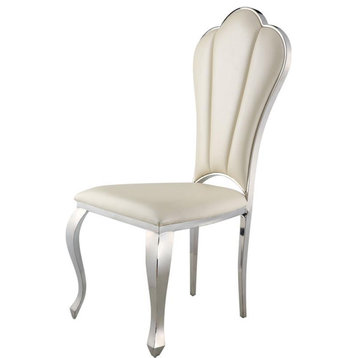 ACME Cyrene Side Chair (Set-2) in Beige