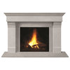 Fireplace Stone Mantel 1110.556 With Filler Panels, Natural, No Hearth Pad