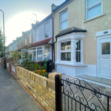 Bay Window Renovation and Waterproofing, New Brick Wall Installation in E17
