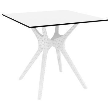 Ibiza Square Table 31", White