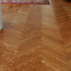 Rift Sawn White Oak from the Herringbone collection. - Engineered Wood Flooring