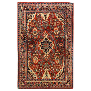 Persian Antique sarouk rug 4'3'' X 6'11''
