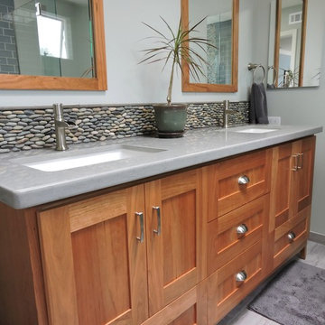 Pebble Tile Installation Photos