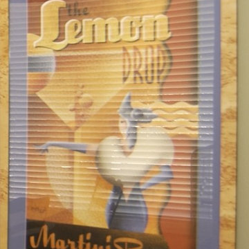 Lemon Drop Martini Poster Sets the Style and Theme.