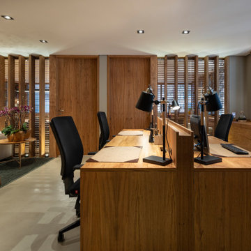 Private Executive Office — Complete Wood Millwork Package