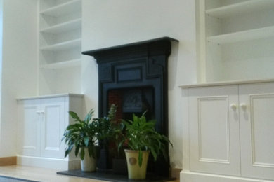 Alcove units in living room