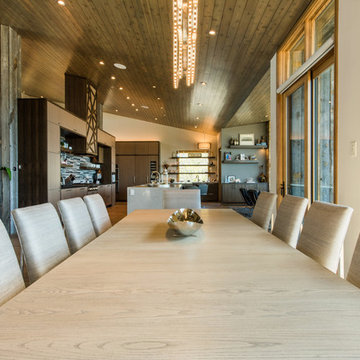 Mountain contemporary Dining Room