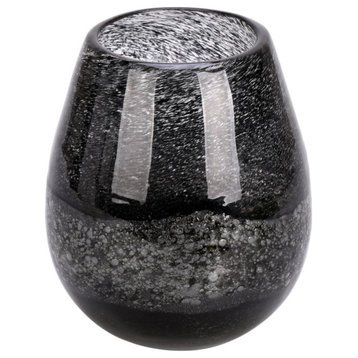 5" Blackberry Round Glass Vase